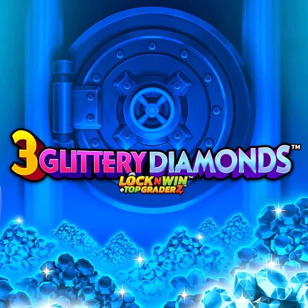 Play 3 Glittery Diamonds slot by PearFiction Studios on spinsycasinoo.net