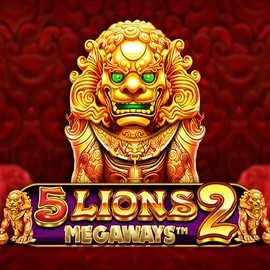 5 Lions Megaways 2 online game logo by Pragmatic Play on spinsycasinoo.net