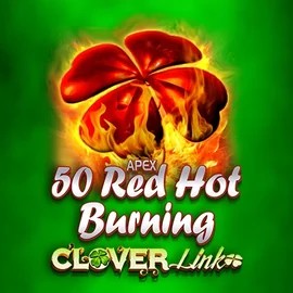 50 Red Hot Burning Clover Links slot visual from Novomatic available on spinsycasinoo.net