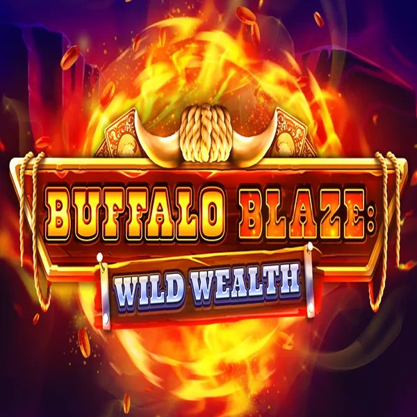 Buffalo Blaze Wild Wealth logo by OctoPlay Spinsy Casino