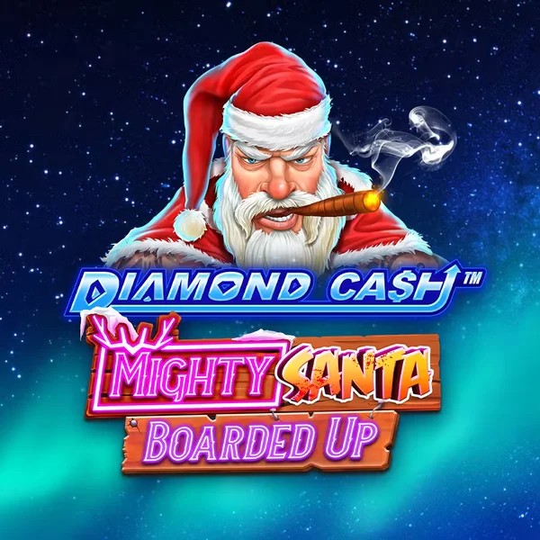 Diamond Cash Mighty Santa Boarded Up online game logo by Greentube on spinsycasinoo.net