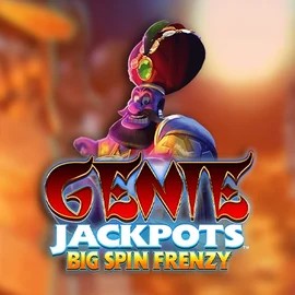 Genie Jackpots: Big Spin Frenzy slot logo by Blueprint Gaming at Spinsy Casino