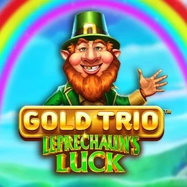 Gold Trio Leprechaun's Luck slot visual from Playtech available on spinsycasinoo.net