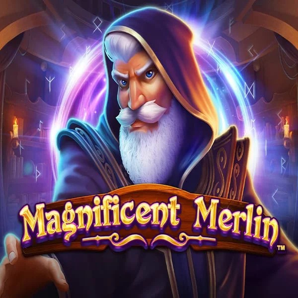Magnificent Merlin by Greentube, showcased at spinsycasinoo.net – game logo
