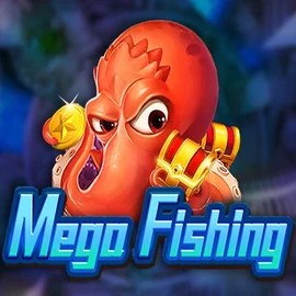 Mega Fishing slot logo by TaDa Gaming at Spinsy Casino