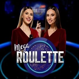 Mega Roulette online game logo by Pragmatic Play on spinsycasinoo.net